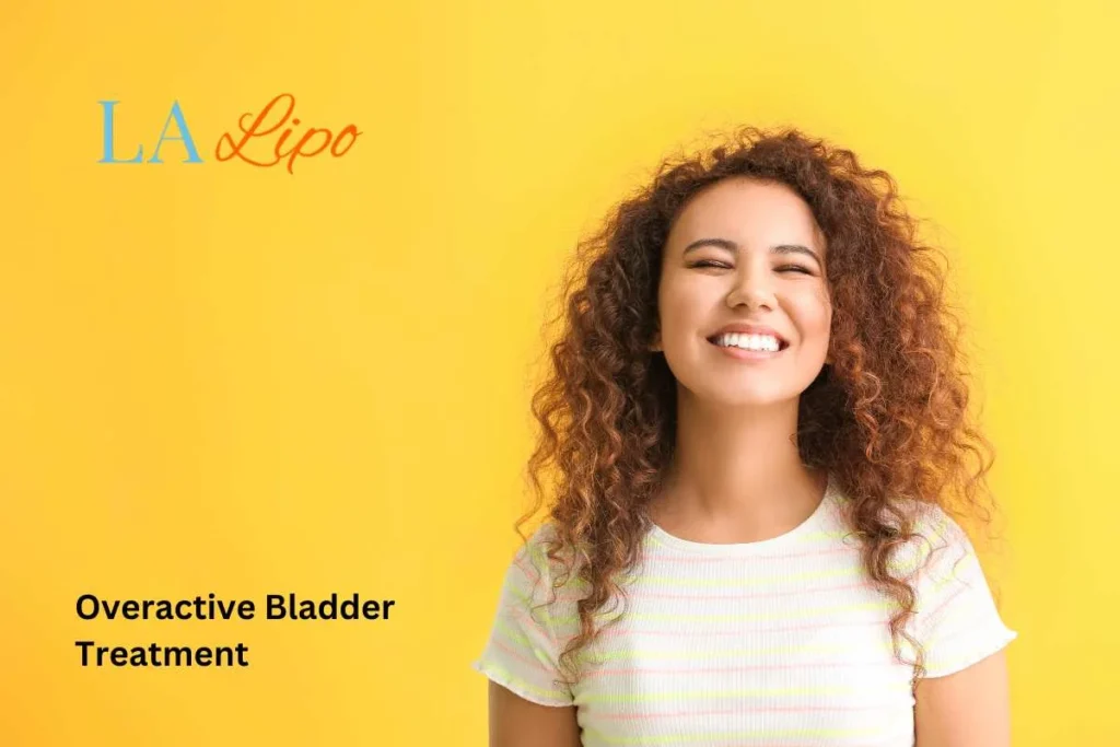 woman smiling about overactive bladder treatment Uppingham solutions